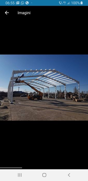 Vand hala structura metalica 9,60 x 25 x 3 Asiguram transport si monta