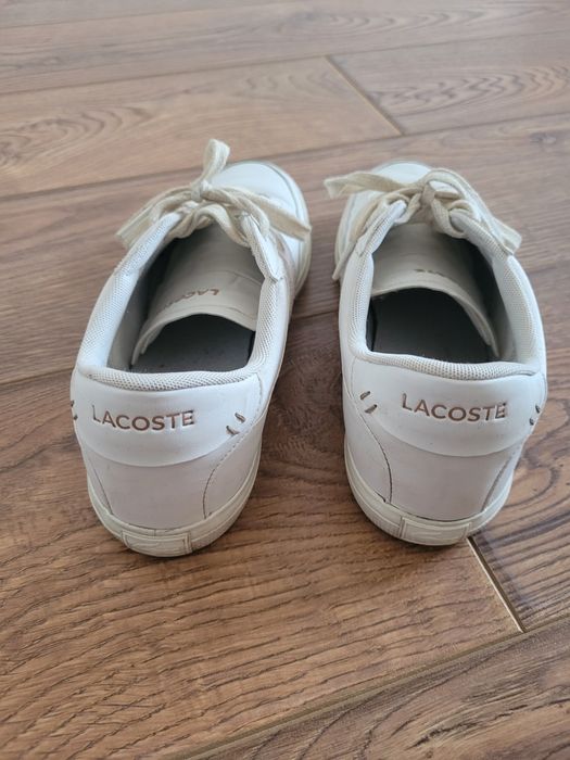 Sneakers adidasi Pantofi Lacoste unisex alb marime 40