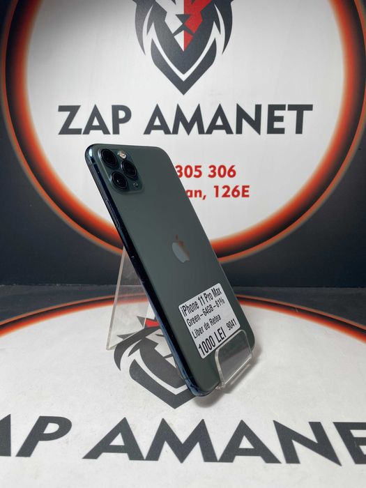 Zap Amanet Vitan - iPhone 11 Pro Max - Green - 64Gb - 81%