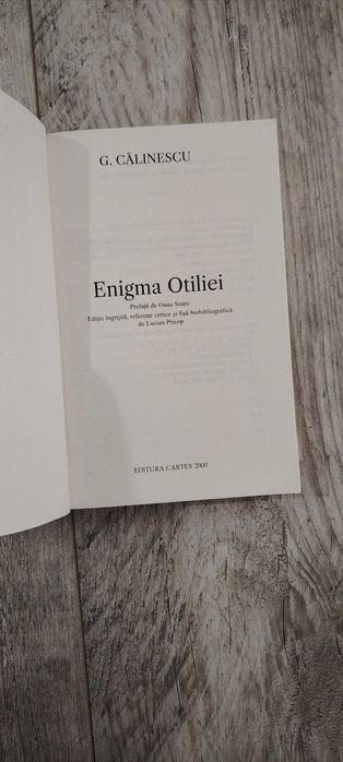 Enigma Otiliei de George Călinescu