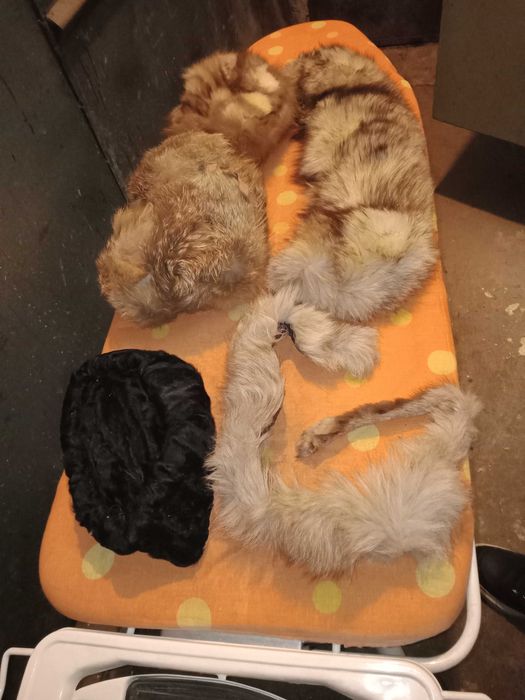 lot guler fular si caciuli din blana