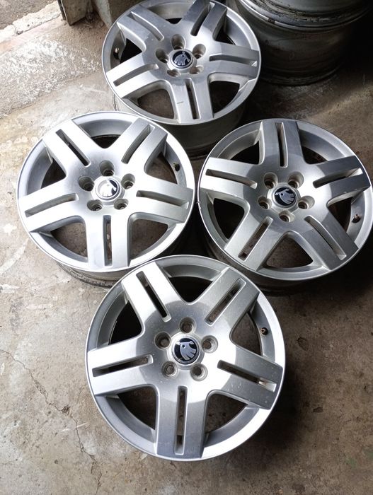 4 jante aliaj 5x100 R15 Skoda Octavia 1 Tour Roomster kamiq Praktik Rapid scala Fabia w polo golf 4 bora