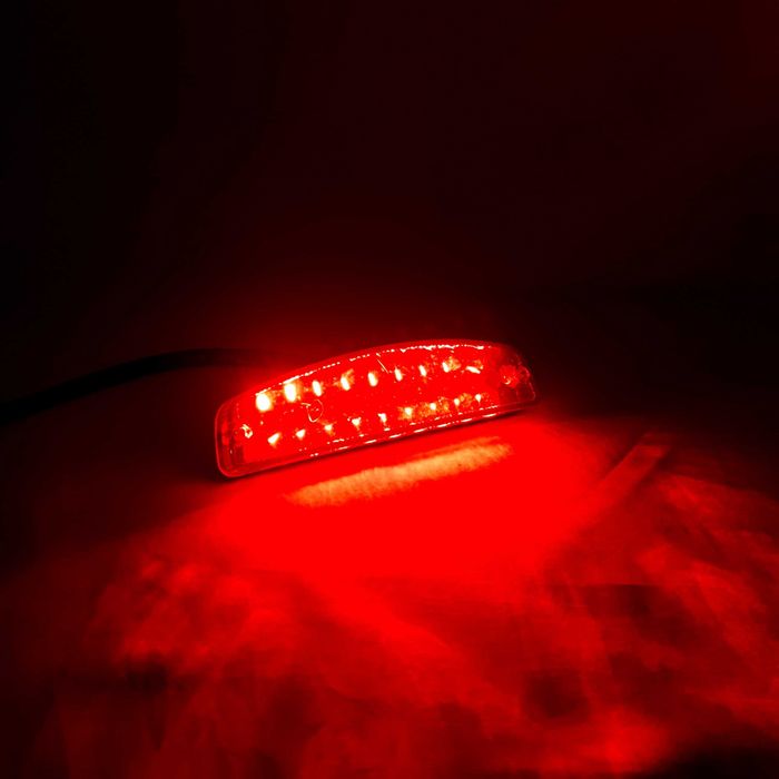 Lampă Stop LED Universală 12V pentru ATV, Quad, UTV și Motocicletă, Funcție Poziție și Frână, Lentilă Roșie sau Transparentă – B19