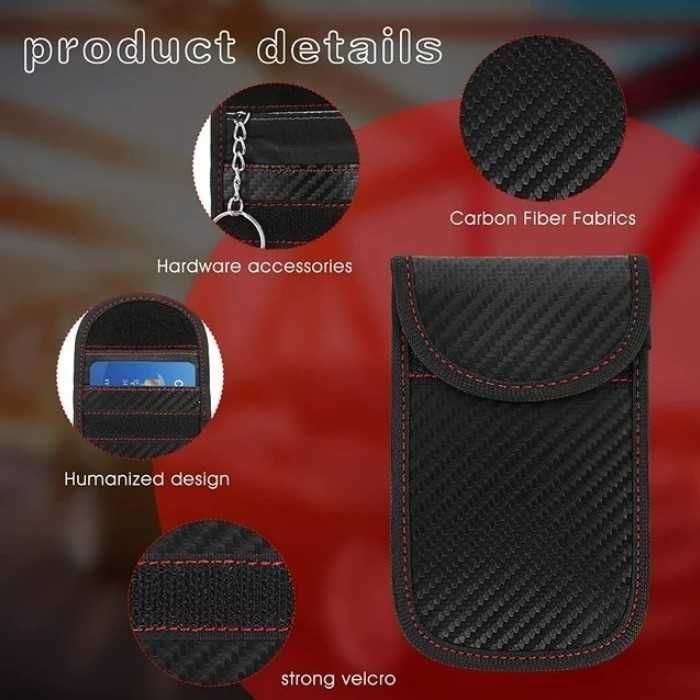 Калъф за заглушаване и блокиране сигнал на ключ за кола Automat