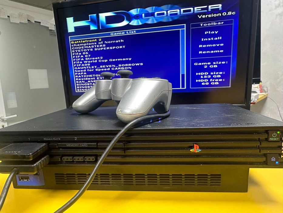 Sony Playstation 2 Ps2 Плейстейшън 2 с HDD 160G