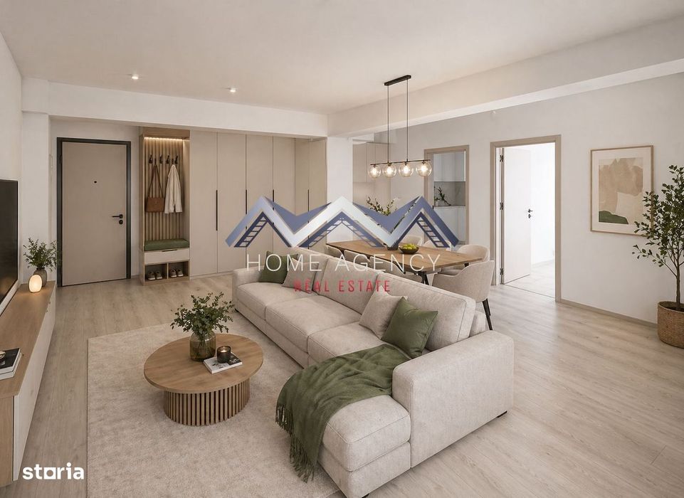 Apartament 2 camere Otopeni central | parcare subterană + bucătărie în