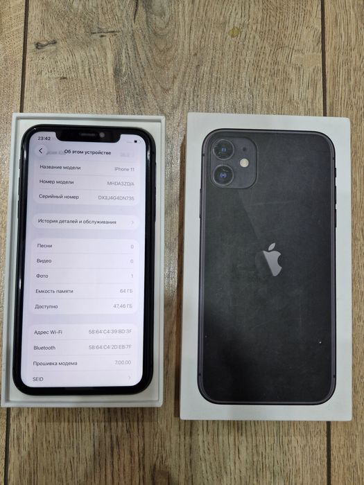 IPhone 11, 64 gb, в коробке за 69000 тг.