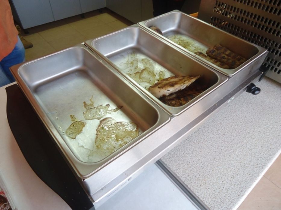 Бен-мари топло със сух нагревател отдолу  със три гастронорми