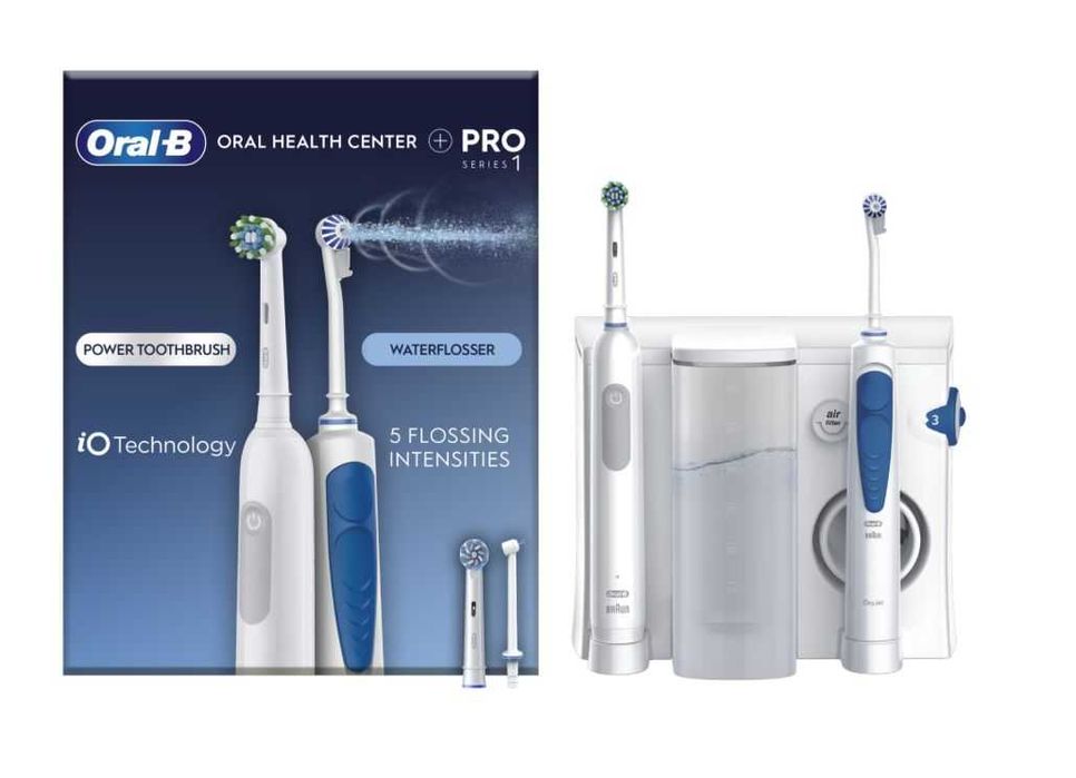 Set irigator bucal Oral-B Health Center + Periuta de dinti electrica