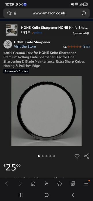 HONE Комплект Точило  и керамичен диск  Система за заточване НОВ