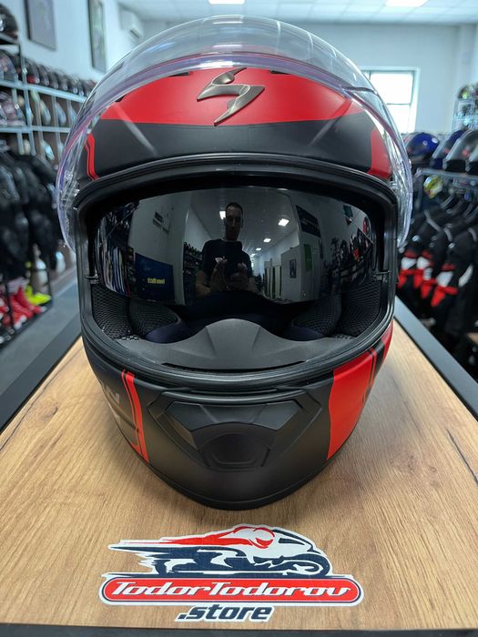 Мото каска за мотор SCORPION EXO-1200 CARBON EVO очила , L 59-60 см.