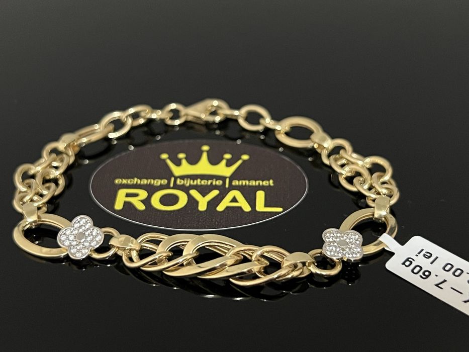 Bijuteria Royal CB : Bratara dama aur nou 14k 7,60gr