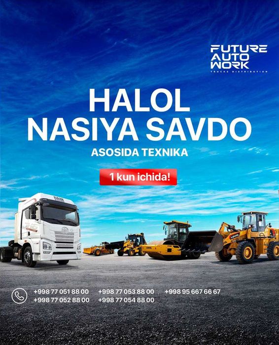 12 oygacha bo'lgan Halol Nasiya asosida LOVOL va FAW