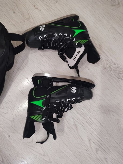 Коньки Biwec зеленые идеал 39