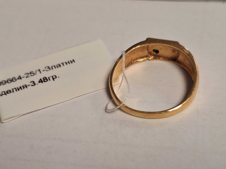 Златен пръстен 3,48гр 14к