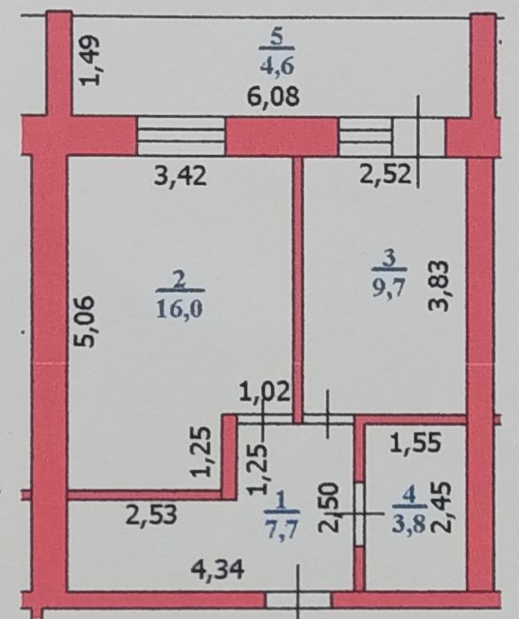 Продается 1 комнатная квартира