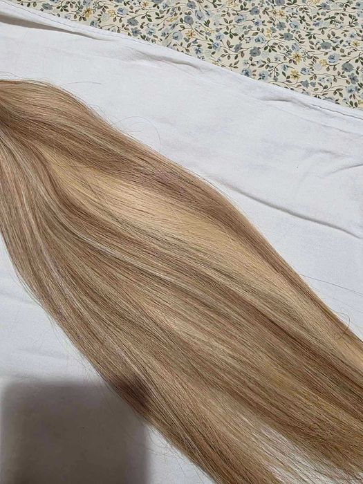 Естествена коса на стикери /руса/