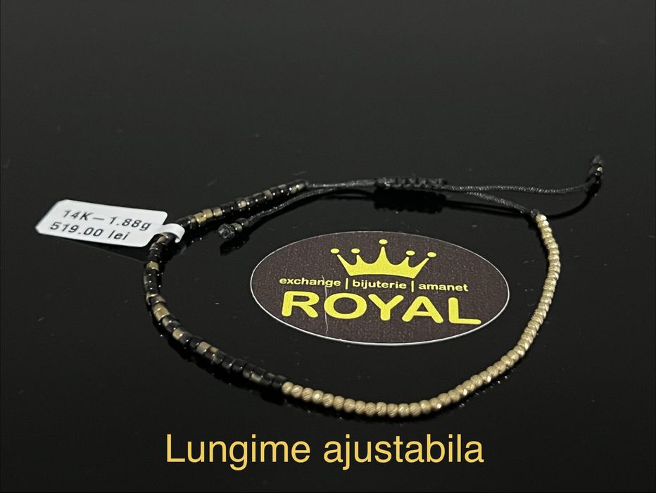 Bijuteria Royal CB : Bratara cu snur aur 14k 1,88gr