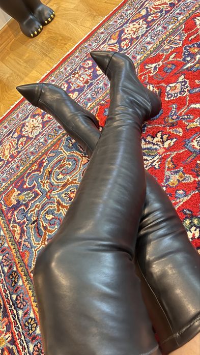 Cizme din piele elastica