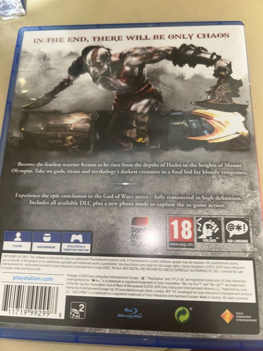 God of War 3 Remastered PS4