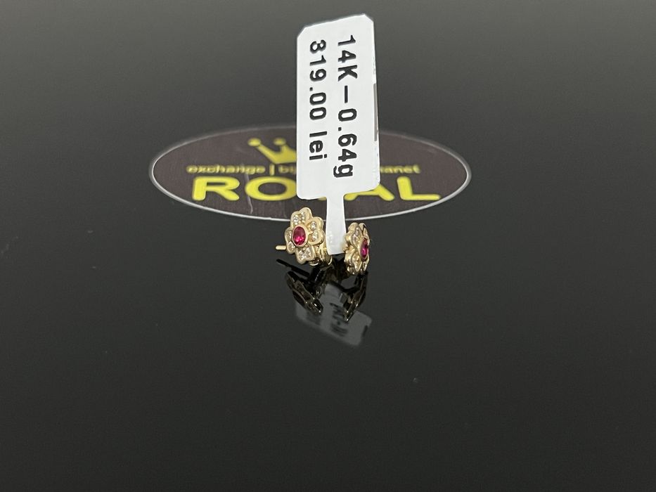 Bijuteria Royal CB : Cercei aur 14k 585  0,64 gr