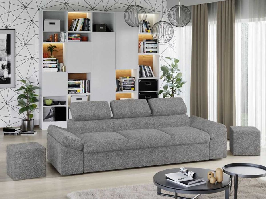 Canapea Extensibila Magic Plusata Gri Deschis - Transport Gratuit