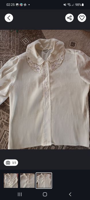 Блузка белая даром 52_54 р