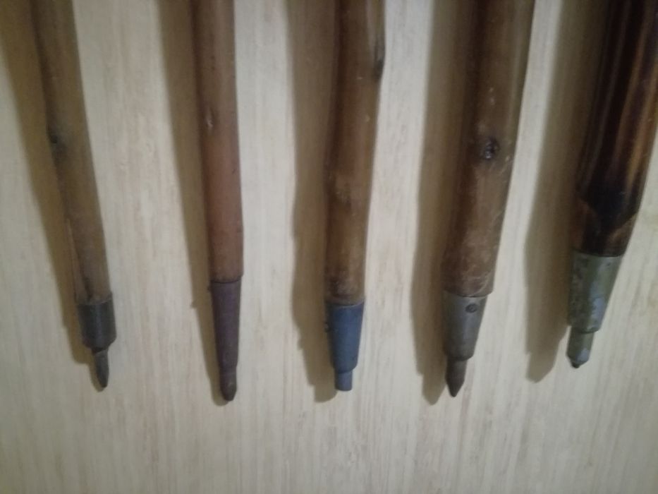 Ретро стари алпийски бастуни,бамбук,баварски,баджове,значки