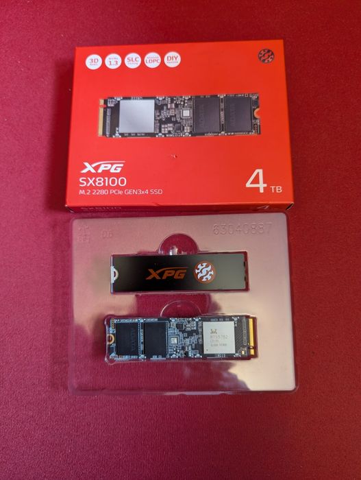 4TB Adata XPG SX8100 | NVMe SSD диск | DRAM кеш