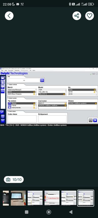 Tester auto 12/24V Model 2026 + Tableta Militara GETAC 10.1" Lb Romana