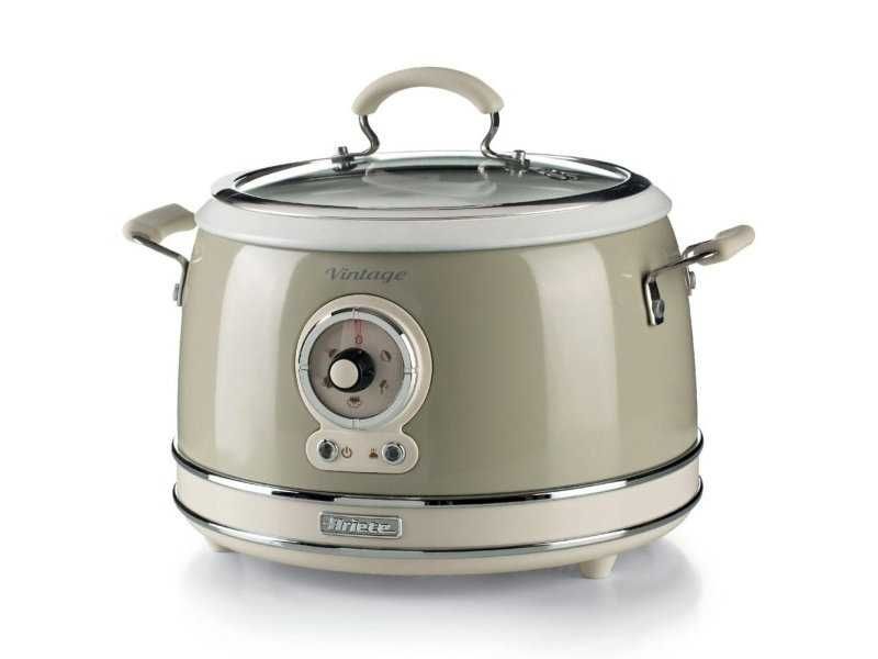 Уред за Бавно Готвене и Оризоварка Ariete Vintage 2904 - 650W, 3.5л, Бежов