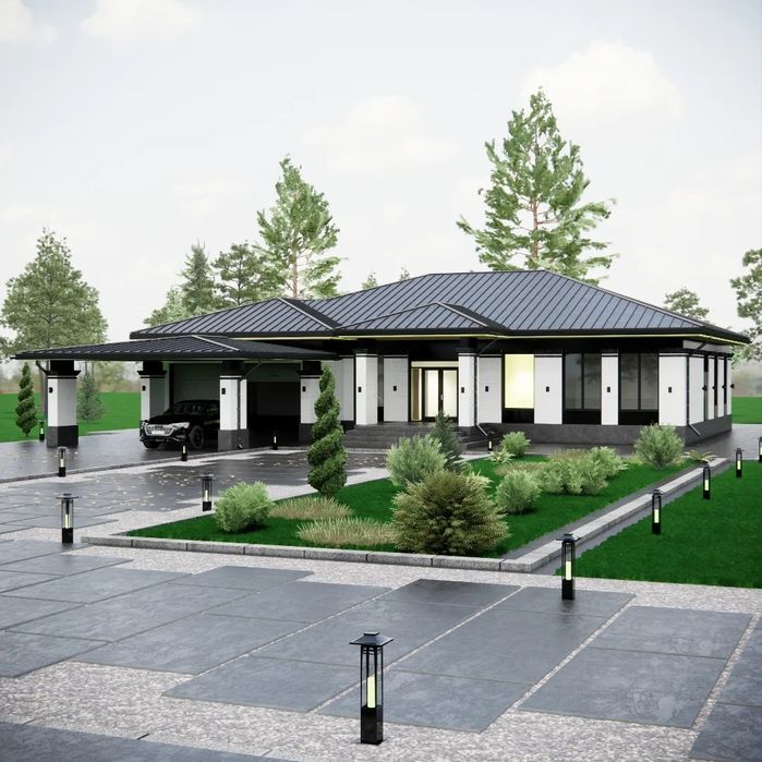 Эскизный проект / Дизайн интерьера / Ландшафтный дизайн / Чертежи