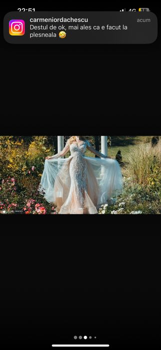 Rochie de mireasa Oksana Mukha model Elody stare foarte buna 38