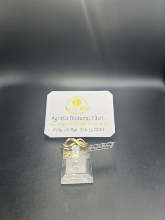 Inel aur 18k 3,20 gr marimea 19 cod 19527