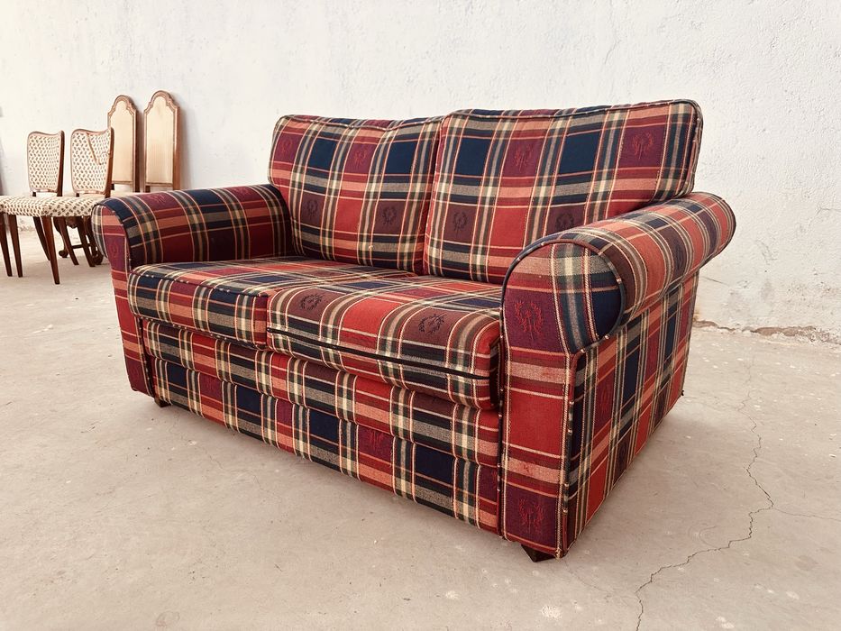 Английски двуместен диван British Country Style – тартан