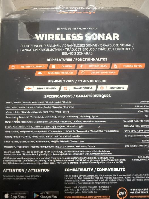 Sonar Deepar Pro + ( Full la cutie )