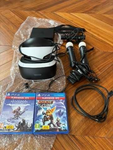 Playstation VR Очила (PSVR1) + 2 Игри
