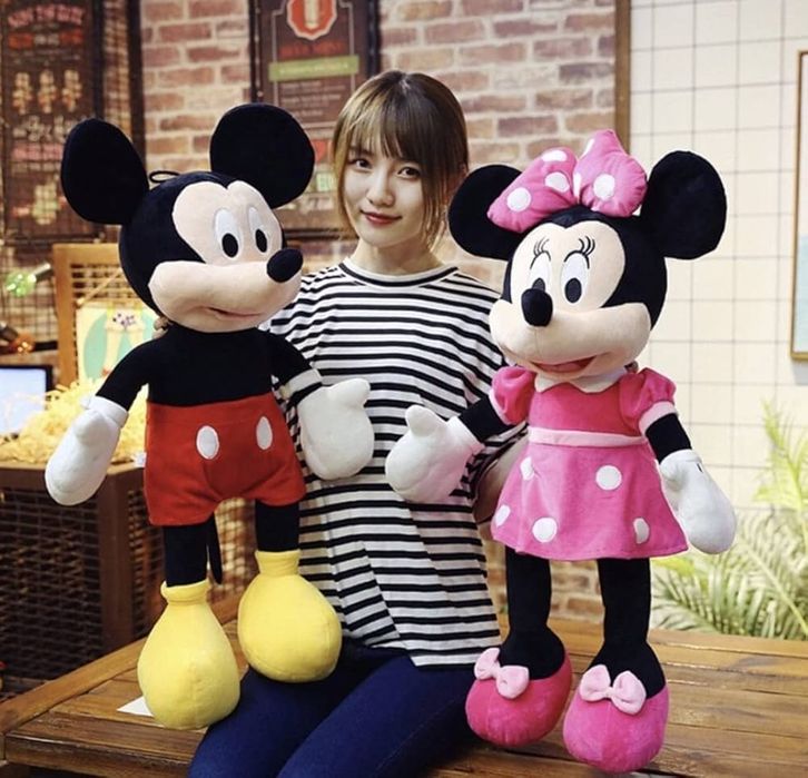 Плюшени играчки Мики Маус и Мини Маус 80см, Mickey Minnie Mouse