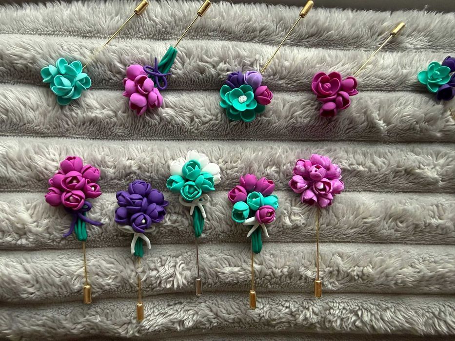 Brose handmade din lut polimeric