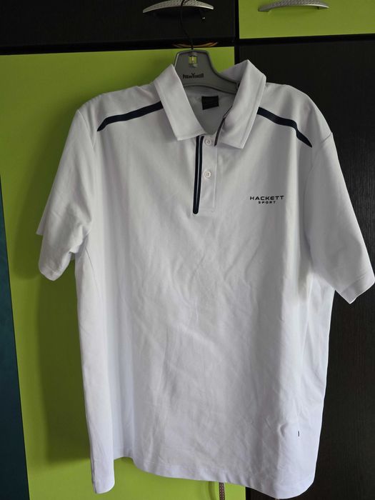Tricou Polo Hackett sport Original, mărime XL slim fit, nou