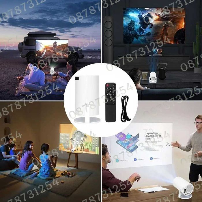 Видеопроектор с 10 000 Вградени Игри Безжичен Стрийминг до Платформи