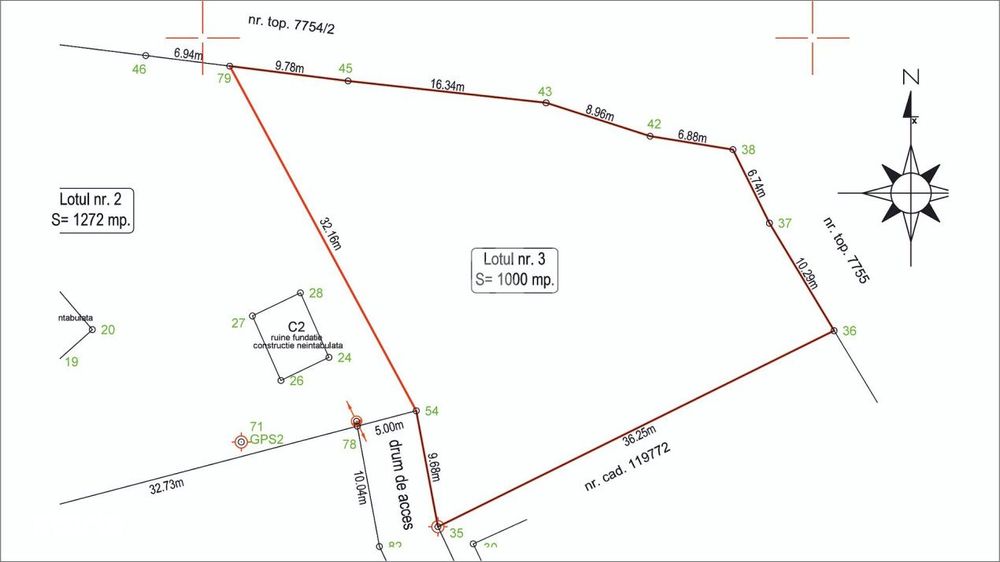 Teren intravilan 1.000 mp in Zarnesti – zona linistita