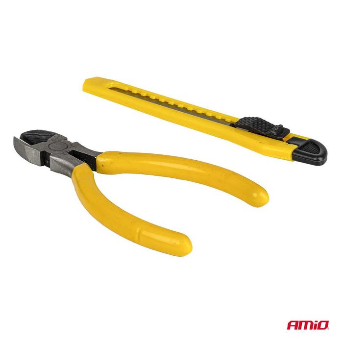 Pistol de lipit pentru plastic cu capse 200 buc / AMIO