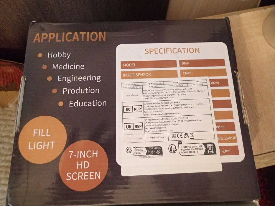 Microscop digital 1500x cu display de 7 inch ( rezervat )