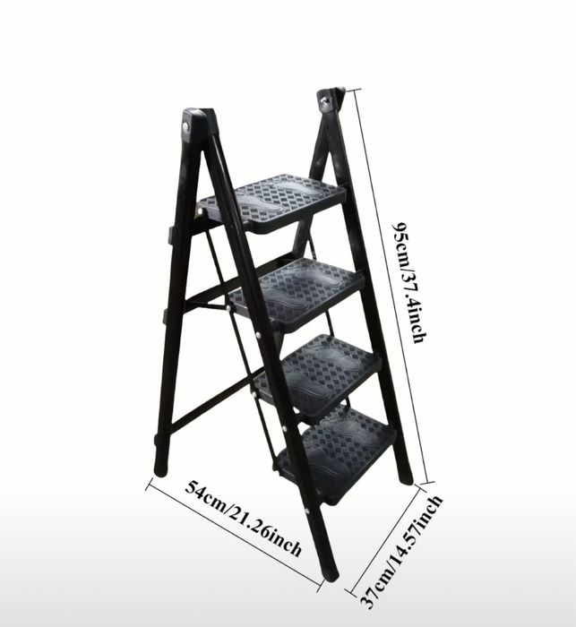 Домакинска стълба сгъваема с 4 стъпала