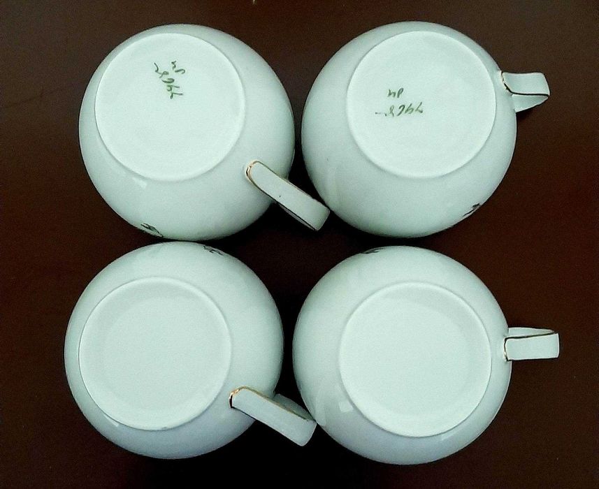 Сет от 4 чаши за кафе от фин порцелан