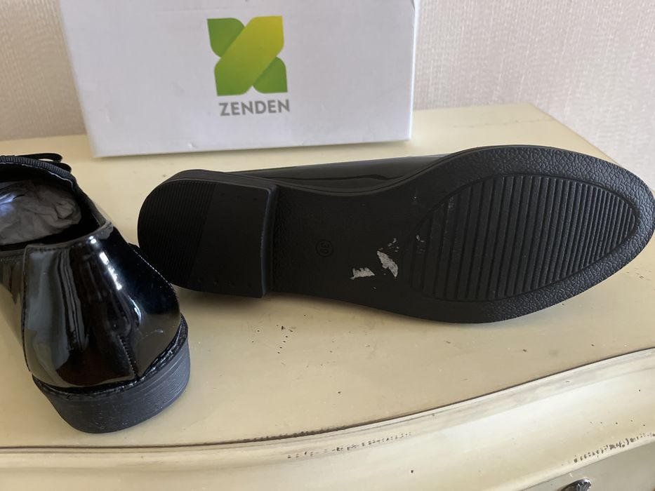 Лоферы лаковые, мюли кожаные Испания