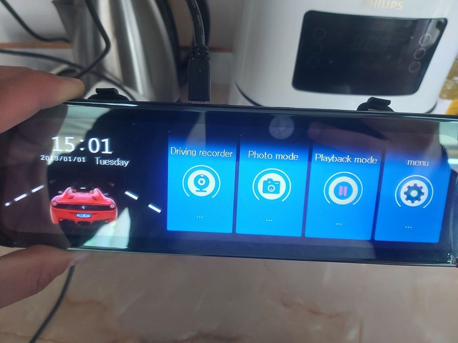 camera auto video tip oglinda