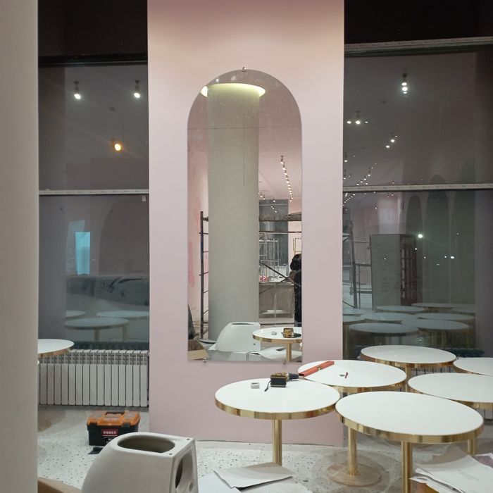 Установка зеркало