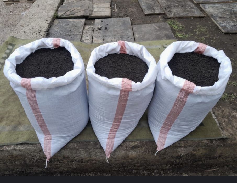 Горный чернозем в мешках